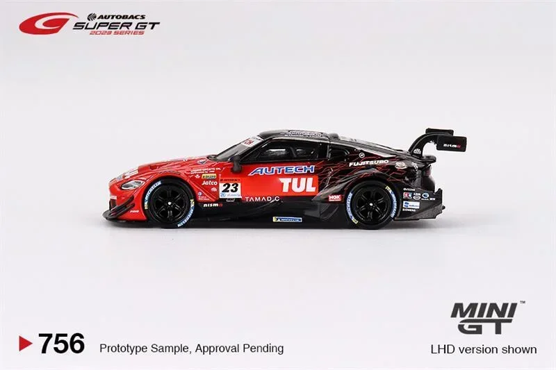 MINI GT 1:64 Z GT500 # Литая под давлением модель автомобиля NISMO 23" AUTECH Z" 2023 с левым