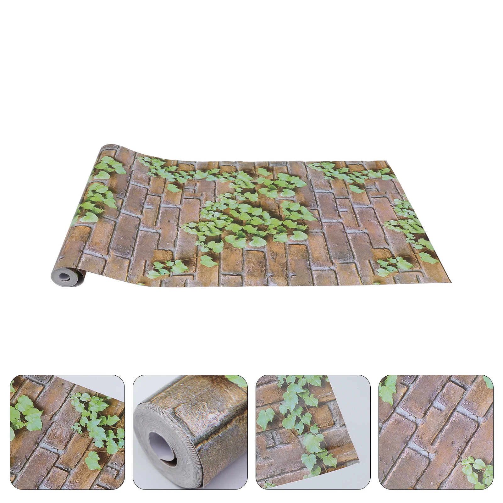 

1pc Brick Grain Wall Sticker Waterproof Nordic Style Wall Decor Wall Decal for Bathroom Home