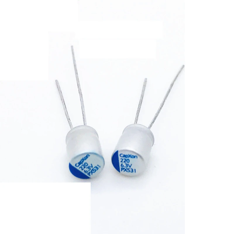 

6.3V220UF new solid-state long-life electrolytic capacitor 220UF 6.3V specification 5X7MM