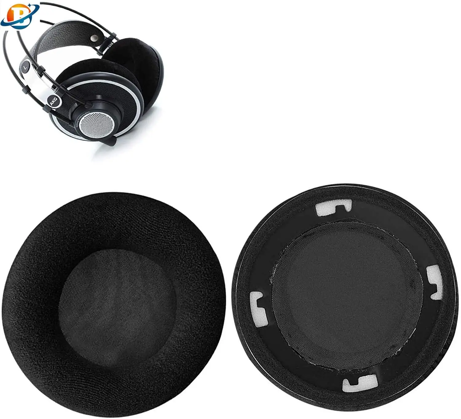 

Velour Cushion Ear Pads Earmuff earpads Cup Pillow Cover for AKG K601 K701 K702 Q701 702 K612 K712 Headphones