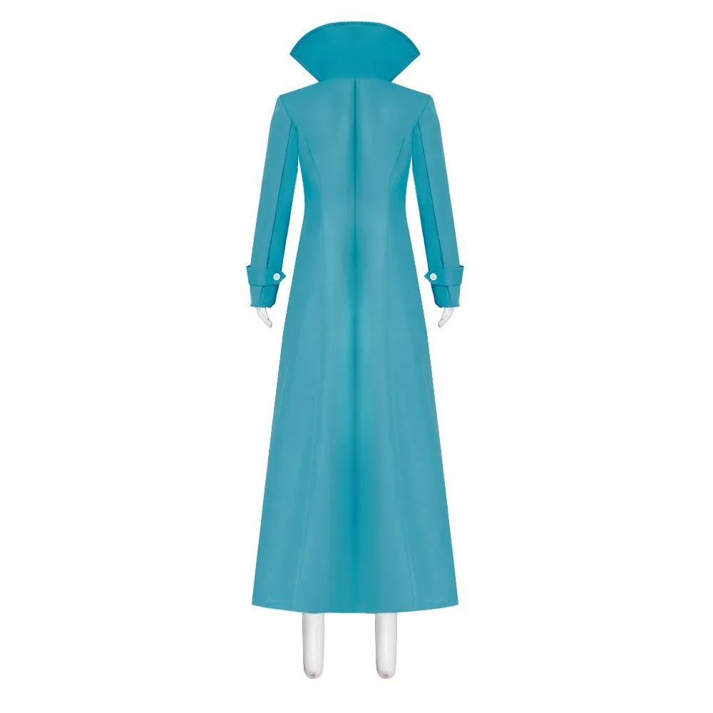 Женский костюм на Хэллоуин вечерний плащ Люси Уайлд синяя длинная куртка для