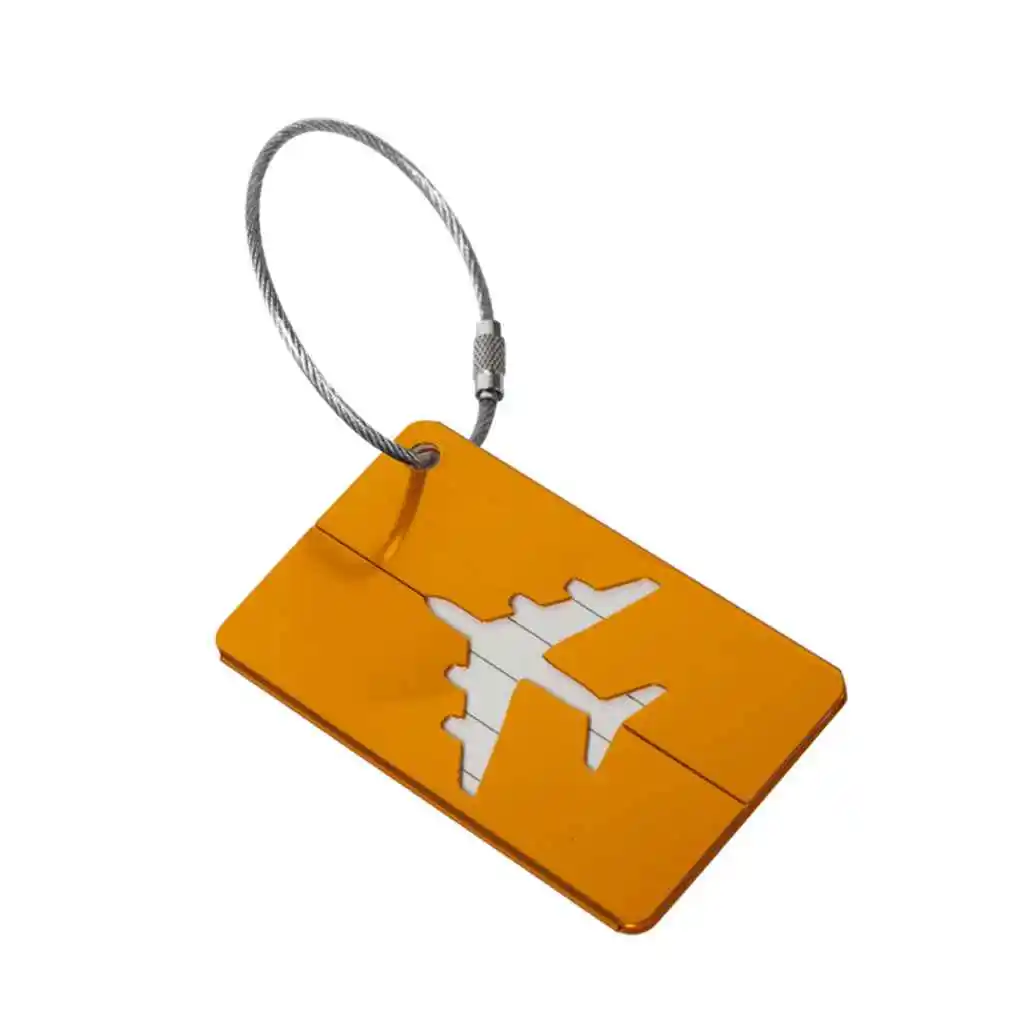 

2/3/5 New Aluminium Luggage Tags Suitcase Label Name Address ID Bag Baggage Tag Travel
