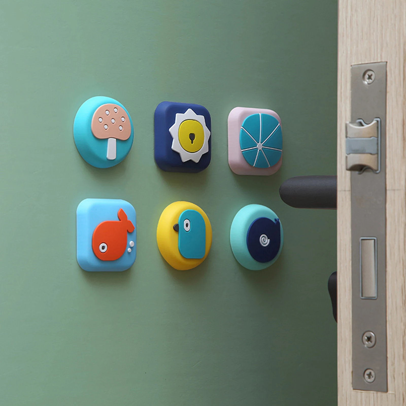 

1Pc Reusable Wall Protector Door Stopper Door Handle Cover Shockproof Door Handle Bumpers Wall Mat Wall Shield Cushion