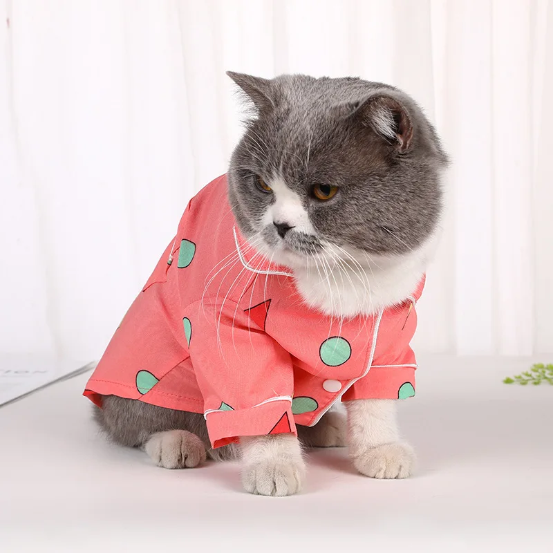 

New Pet Clothing Summer Thin Section Dog Pajamas Home Clothes Soft Cute Cats and Dogs Compassionate T-Shirt Dog Pet Supplies