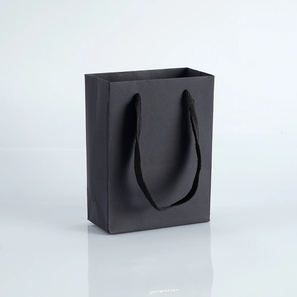 

Пакеты бумажные кремовые с ручками, 12x6x16 см, 10 шт.