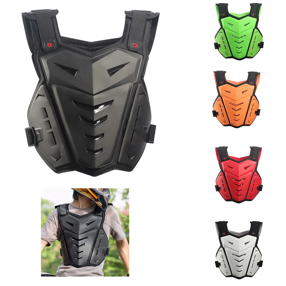 

Unisex Sports Motocross Body Armor Motorcycle Jackets Vest Back Chest Protector Off-Road Dirt Bike Protective Gear