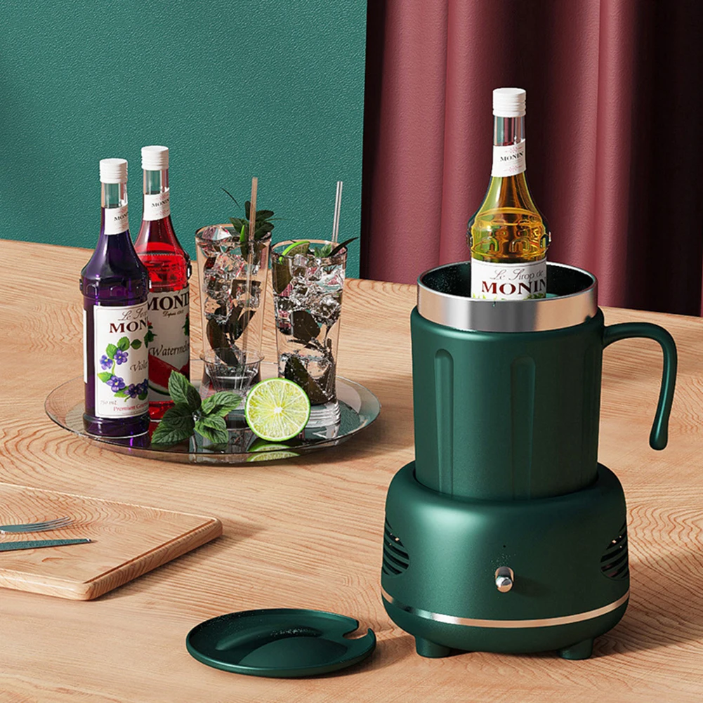 

330ml Smart Quick Cooling Heating Cup Portable Whiskey Cocktails Drinks Warmer Cooler Beverage Mug Bottles for Home