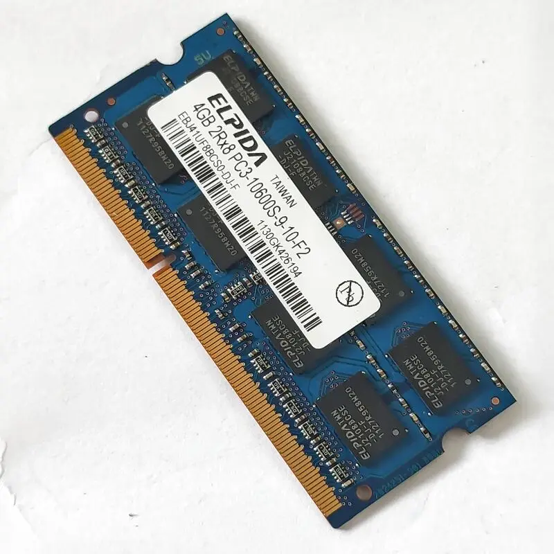 

Оперативная память Elpida DDR3 4 Гб 1333 МГц 2Rx8 PC3-10600S SODIMM 204pin для ноутбука