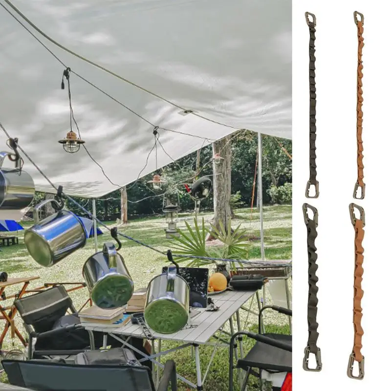 

Travel Clothesline With Detachable D-shaped Buckle Storage Tent Lanyard Rope Multipurpose For Picnic Hiking RV