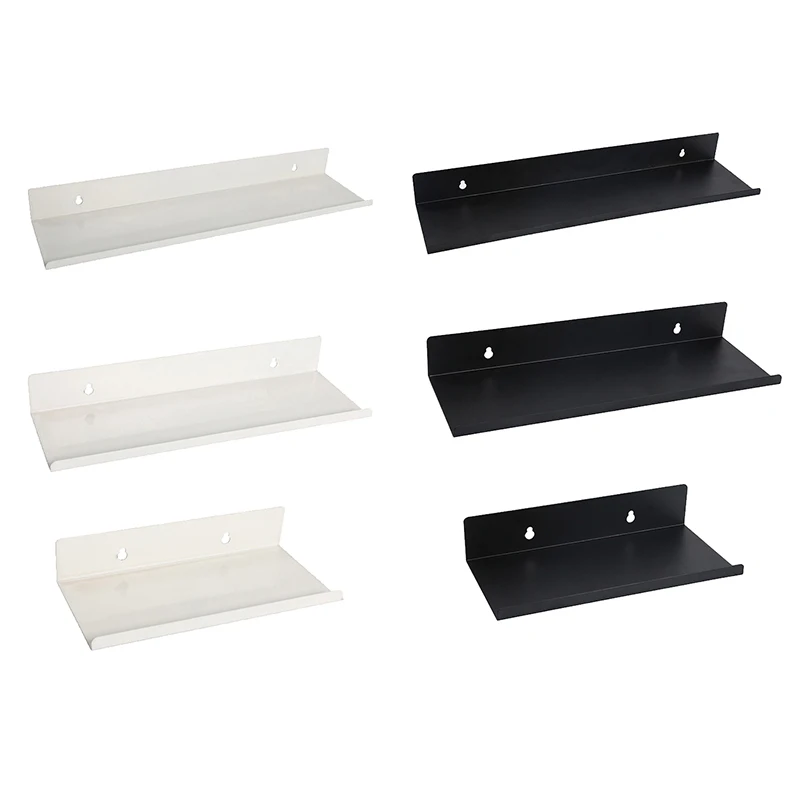 Полки плавающие из алюминиевого сплава для гостиной без сверления украшение