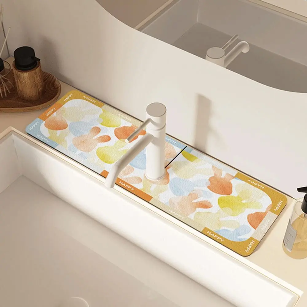 Диатомовый смеситель для раковины быстросохнущий противоскользящий в стиле