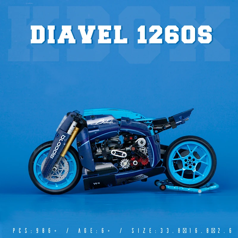 

Высокотехнологичные строительные блоки MOC Motorcycl, сборные блоки, скоростной чемпион, строительные блоки для детей, подарок на день рождения, ...