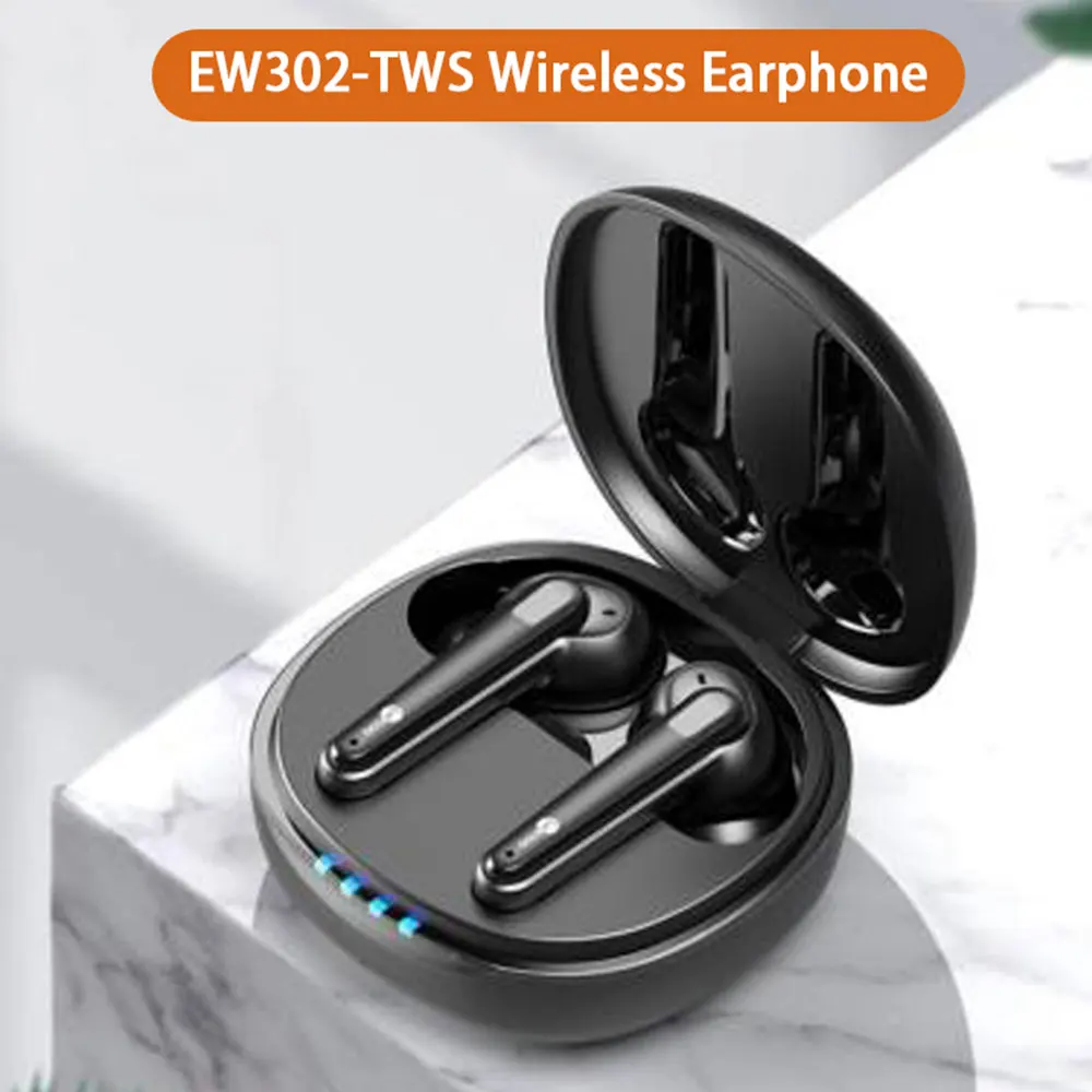 

Lenovo Lecoo EW302 Wireless Earphone Stereo Sport Earbuds HiFi Game Headsets BT 5.0 Touch Headphone with Mic Power Display