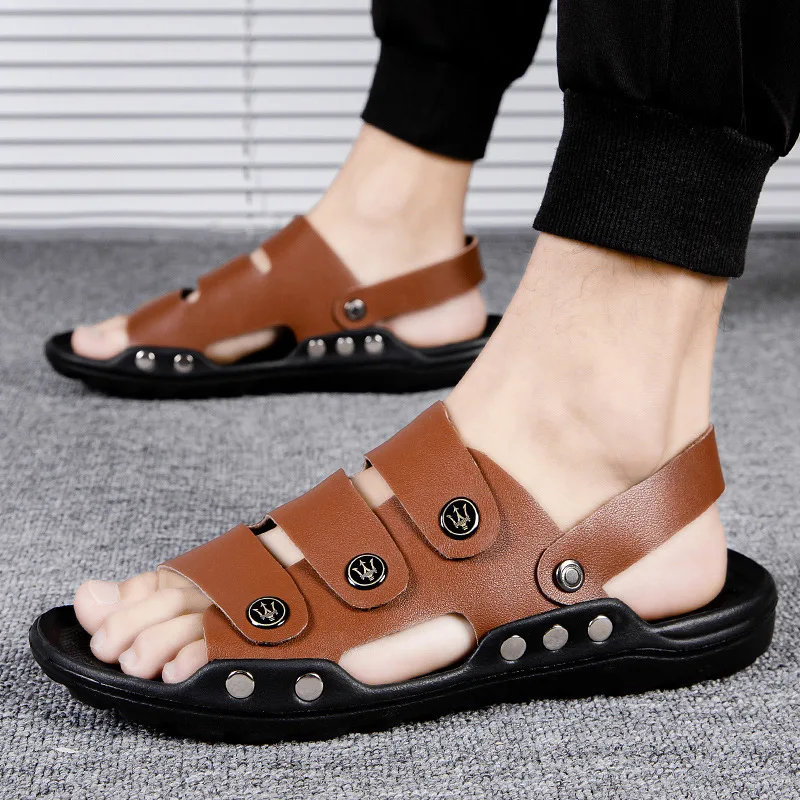 

Men's Sandals 2022 Summer New Men Breathable Beach Shoes Fashionable Cool Slippers Outdoor Leisure Male Casual for Man Sports