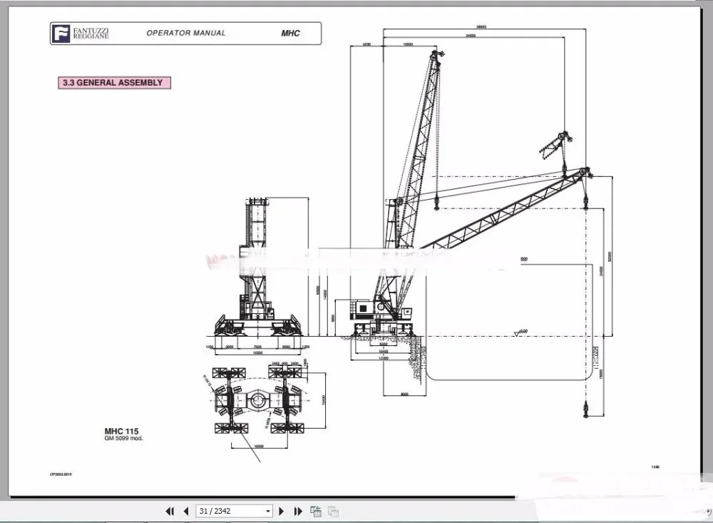 Оператор кранов Fantuzzi Harbnour руководство по техническому обслуживанию схема