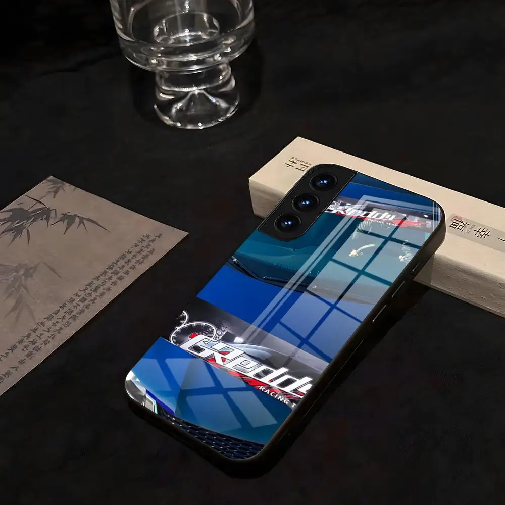 Противоударный стеклянный чехол Super Greddy LOGO Racing для Samsung S25, S26, S24, S23, S22, S21 Ultra, S10 Plus, A16 Pro, FE20, Note34, S30 (art.: 3920d9f97eb5d) - 3920d9f97eb5d