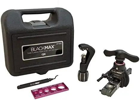 

BlackMAX BFT850K Lightweight R-410A Clutch-Type Ecentric Flaring Kit with Flare Size Gauge, Cutter and Deburring