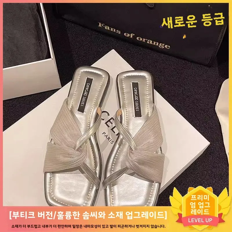 Маленькие высокие туфли на уровне SJC. Женская летняя верхняя одежда. 202. Тапочки. 4