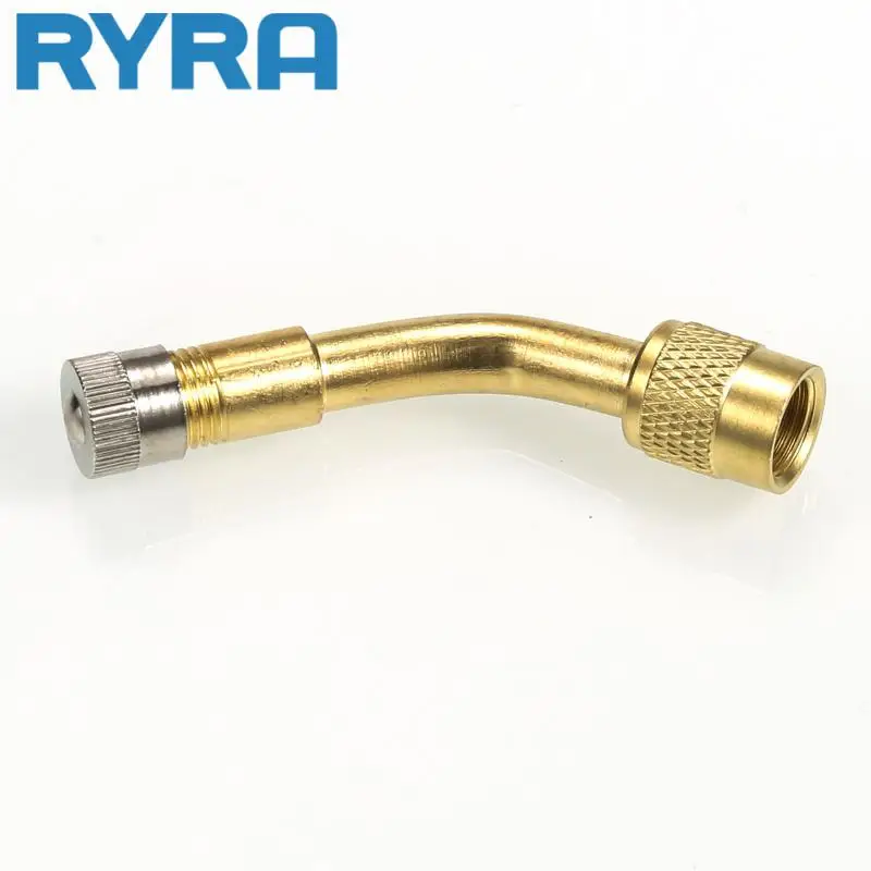 

Air Tyre Extension Valve 45 Degree Brass Universal Durable Portable For Motorcycle Car Truck Bicycle Scooter Car Accessories