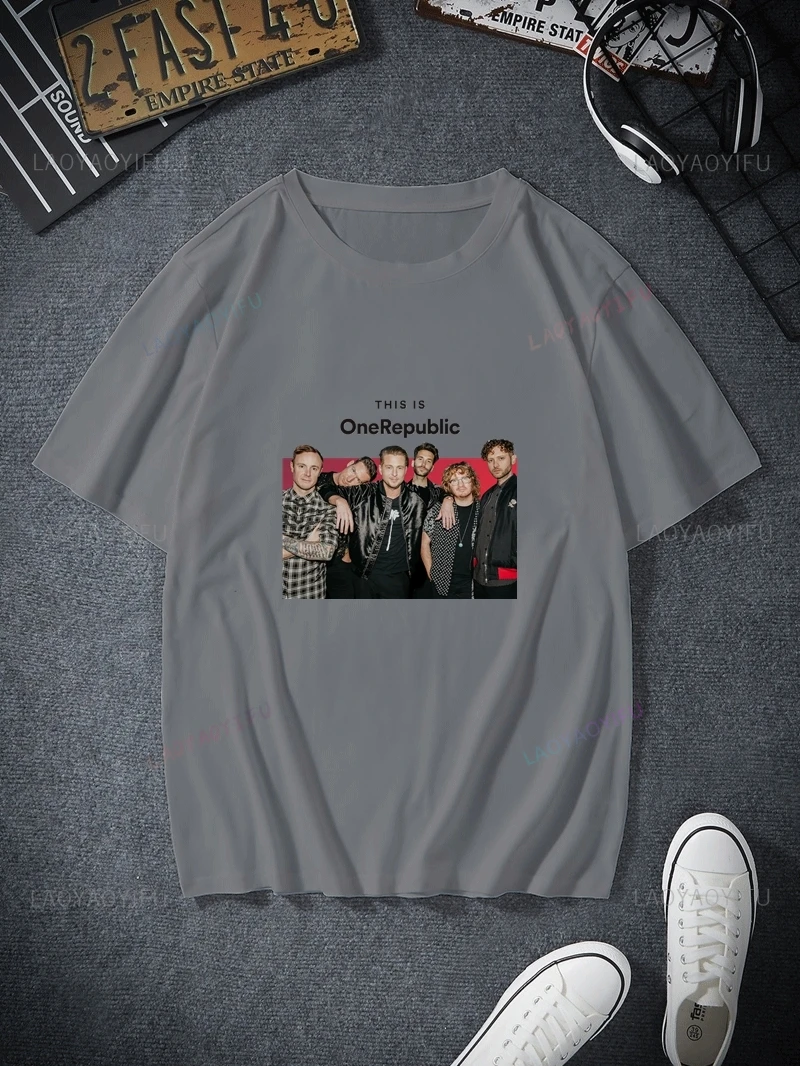 Хлопковая футболка laoyaoyifu OneRepublic Band