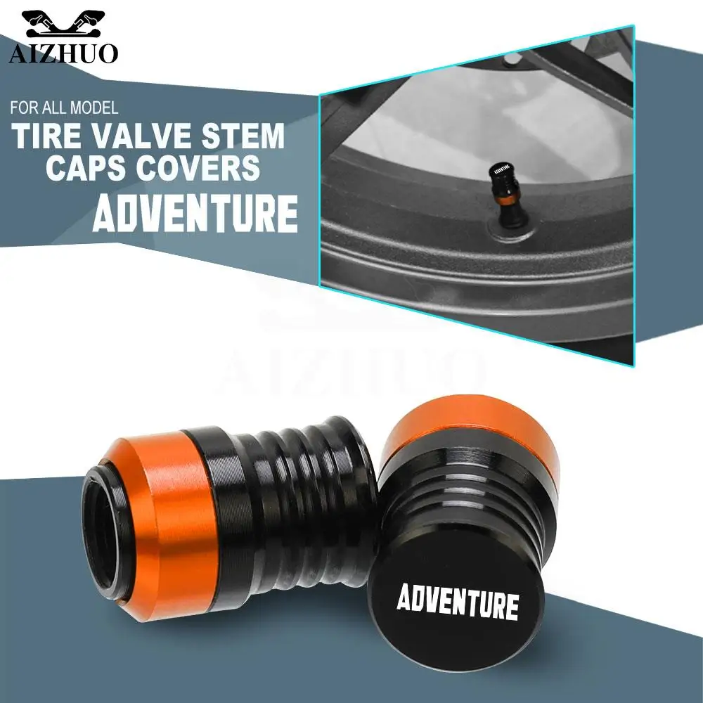 

Motorcycles Wheel Tire Valve Stem Caps Airtight Covers For 990Adventure 2009 950Adventure 2003-2006 2005 950 990 Adventure ADV