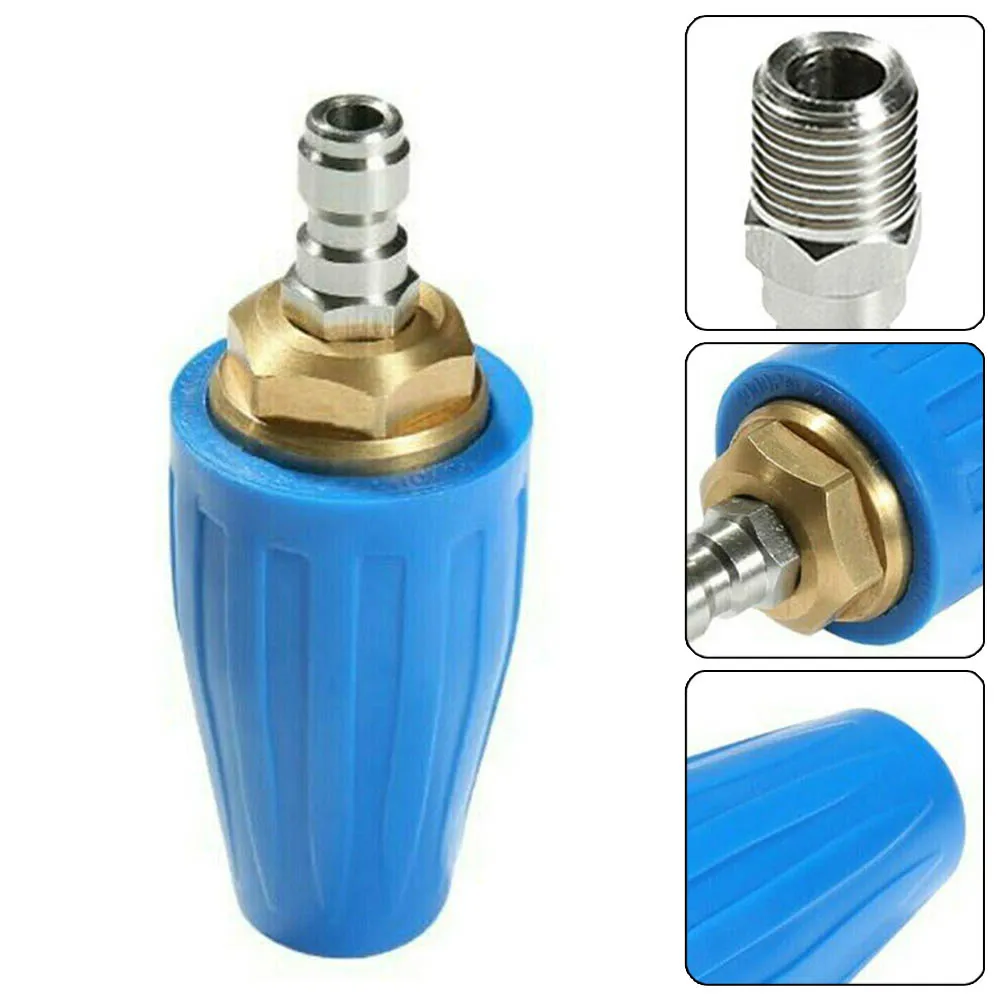 

Pressure Washer Nozzle 4000PSI 1/4\\\" Turbo Jet Nozzle Rotating Spray Tip High Pressure Water Gun Head Quick Connect Plug
