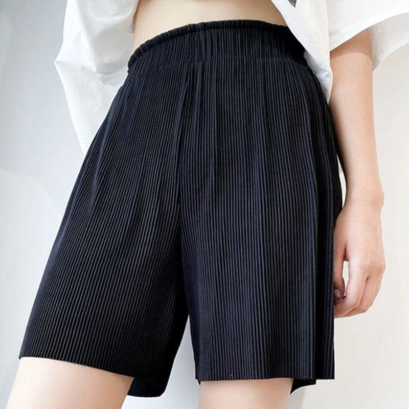 

Soft Comfort Women Pants 2022 New High Waist Casual Summer Slacks Pants Lady Ice Silk Trousers Female Pants High Quality