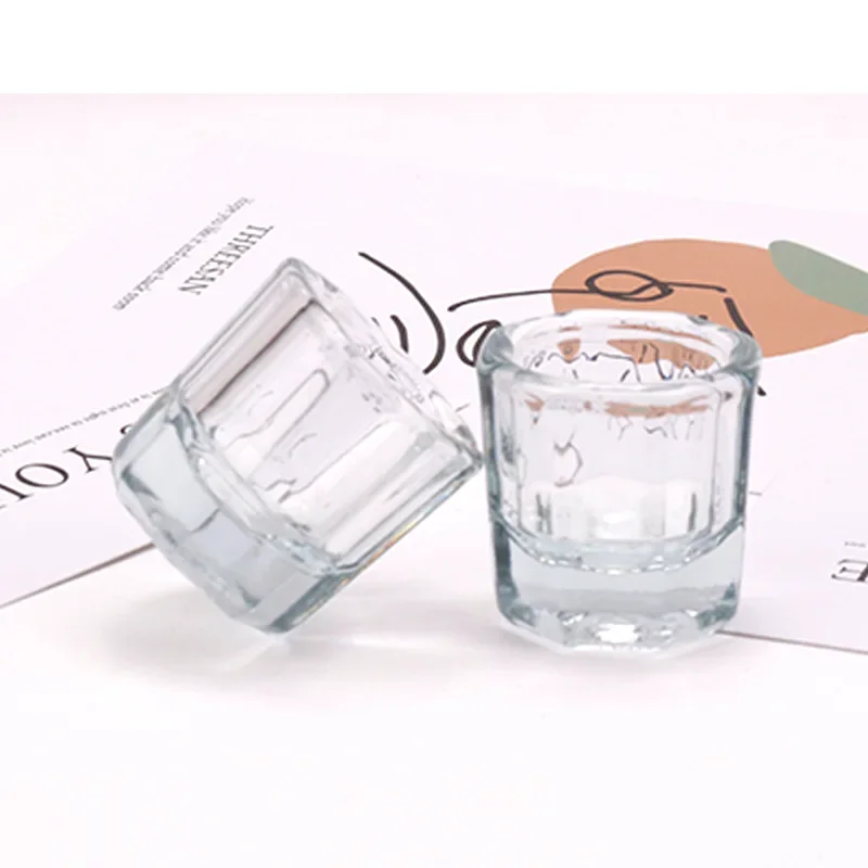 Хрустальное стекло акриловая пудра жидкость для ногтей чашка красочная