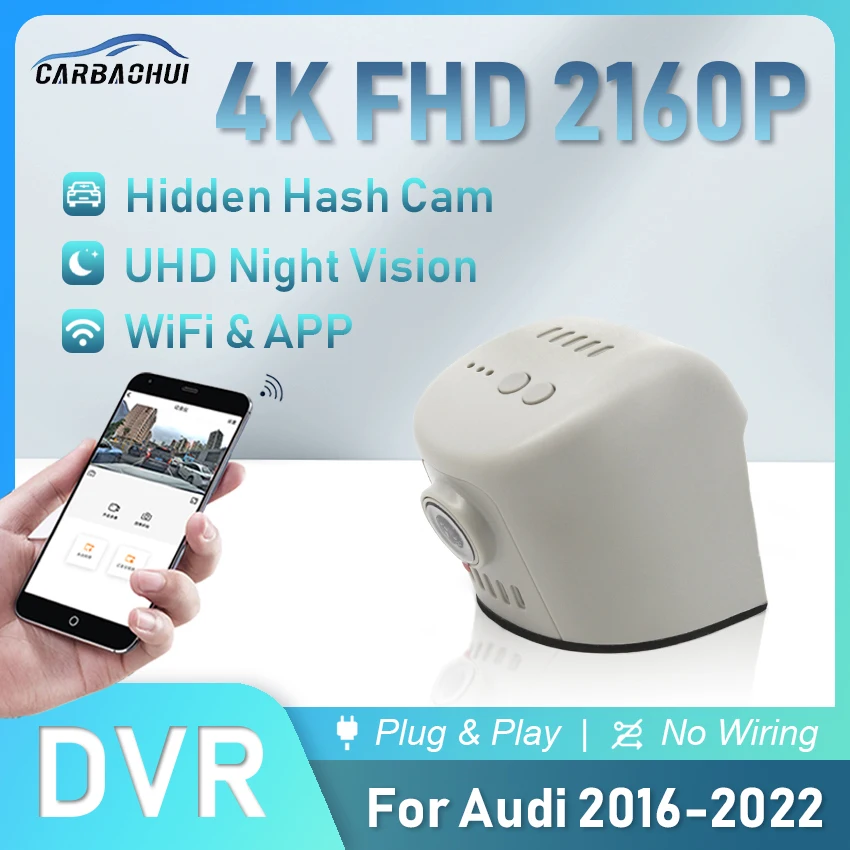 

4K 2160P Car DVR Plug & Play Dash Cam Camera HD Night Vision Video Recorder For Audi A1 A3 A4 A5 A6 A7 A8 Q3 Q5 Q4 Q7 Q8 TT RS S