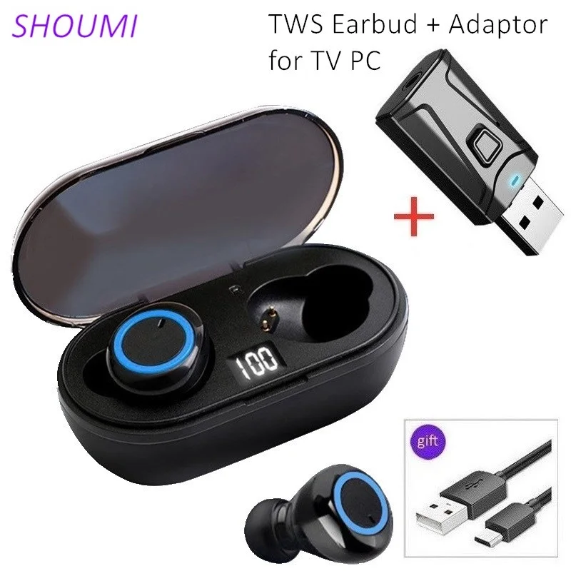 Беспроводная Bluetooth-гарнитура TWS наушники-вкладыши водонепроницаемые с