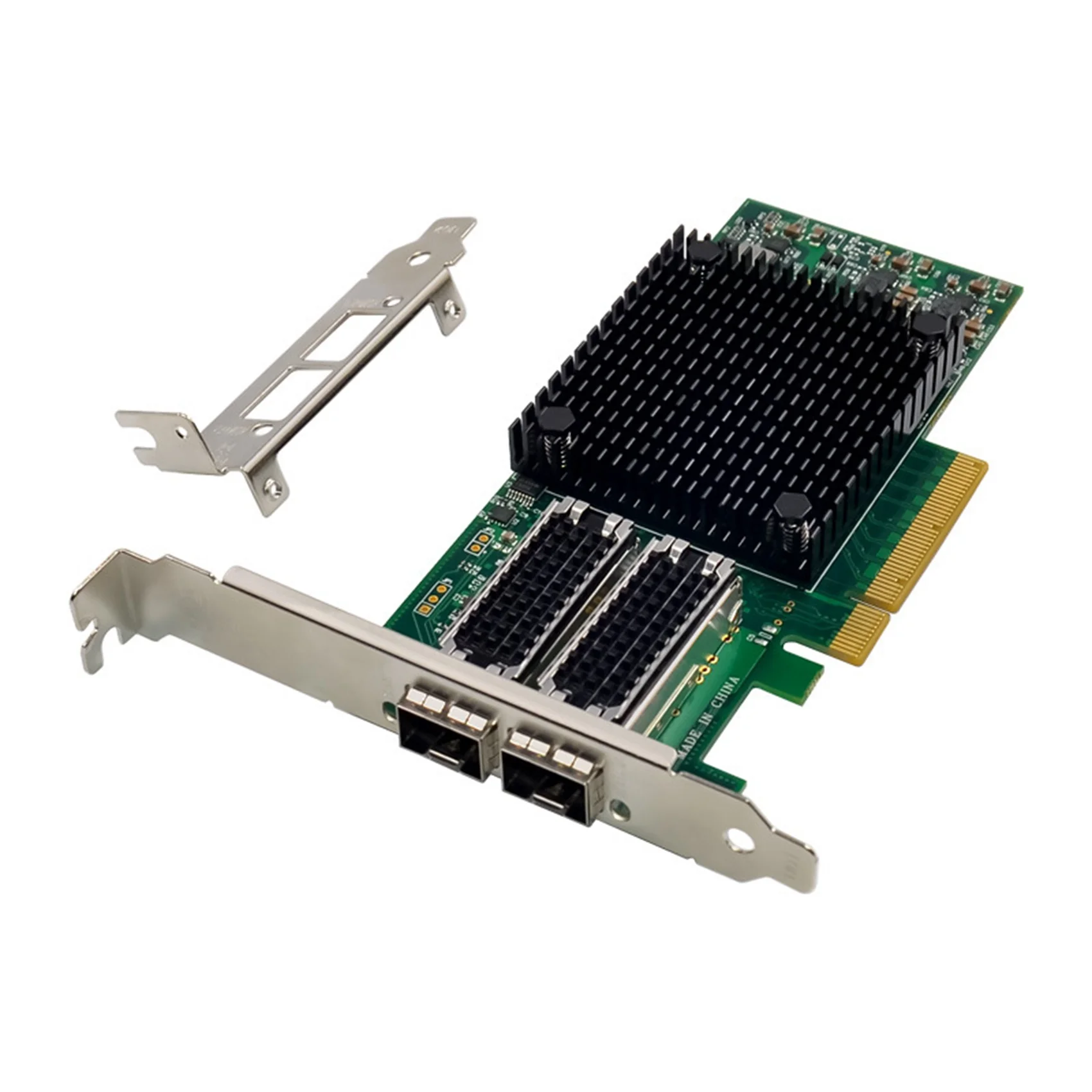 

PCI-E X8 10 гигабитная оптическая Серверная сетевая карта Mellanox ConnectX-4 PCI-E 3,0 X8, два порта 25G SFP + оптический LC 10