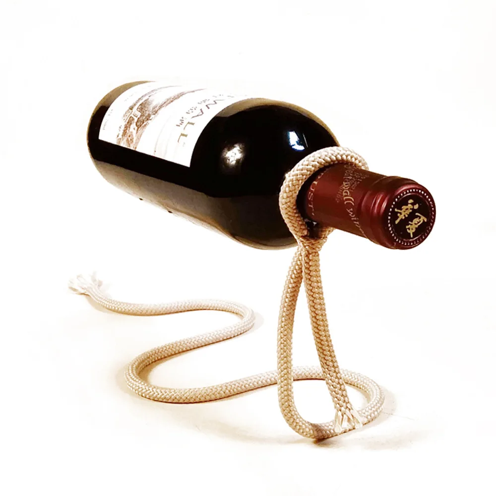 

Креативная Винная стойка, веревочный орнамент, змеевидная Винная стойка, простой современный держатель для вина, стойка для бутылок, подвесной шкаф, украшение для бара