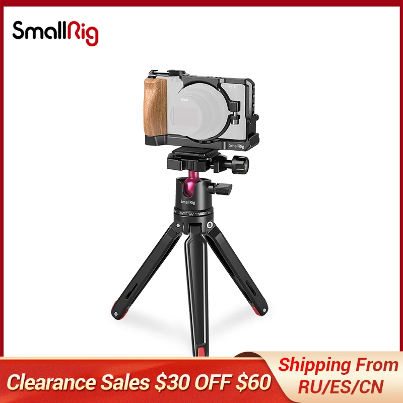 SmallRigG VLOG Camera Cage KIT With Mini Tripod L Plate For Sony RX100 VII And RX100 VI KGW115 enlarge