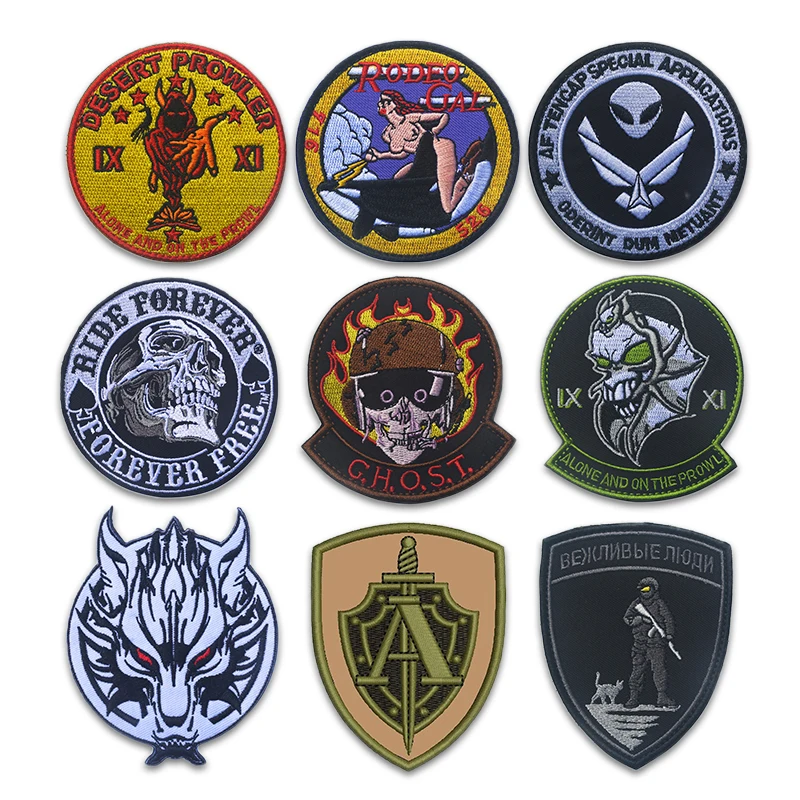 

3D Tactical Military Patches for Clothing Embroidered Patches Morale Armband Clothes Backpack Stickers Velcro Patch Badges