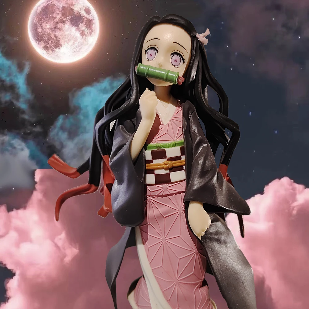 

Anime Demon Slayer Figure 19CM Nezuko Warrior PVC Cartoon Action Figure Toys Collection Super Kawaii Desktop Ornaments Gifts