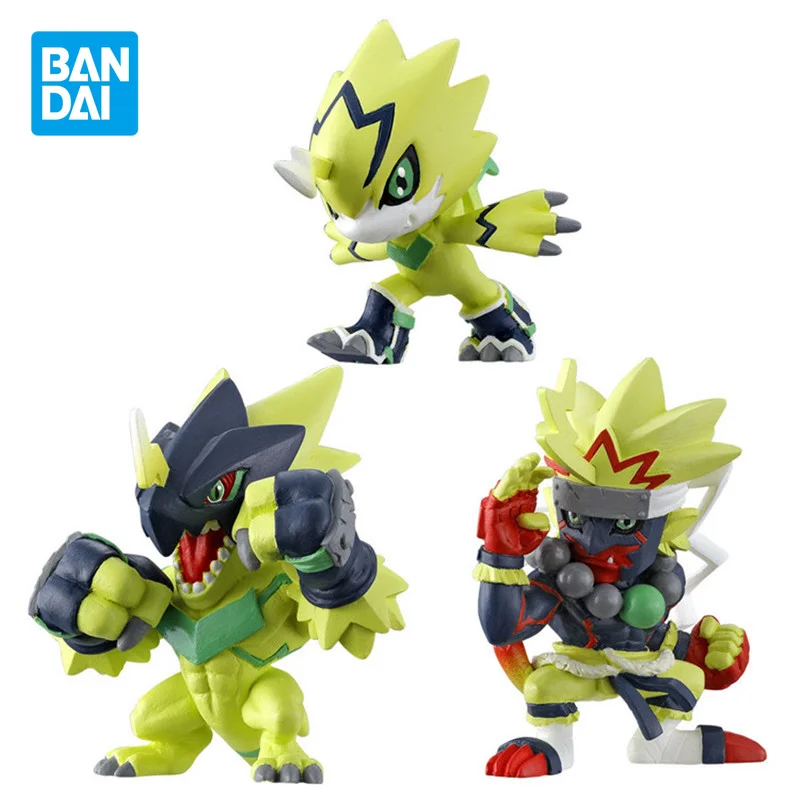 

Bandai Original Digimon Anime Figure Pulsemon Bulkmon Shokugan NEW COLLECTION Action Figure Toys for Kids Gift Collectible Model