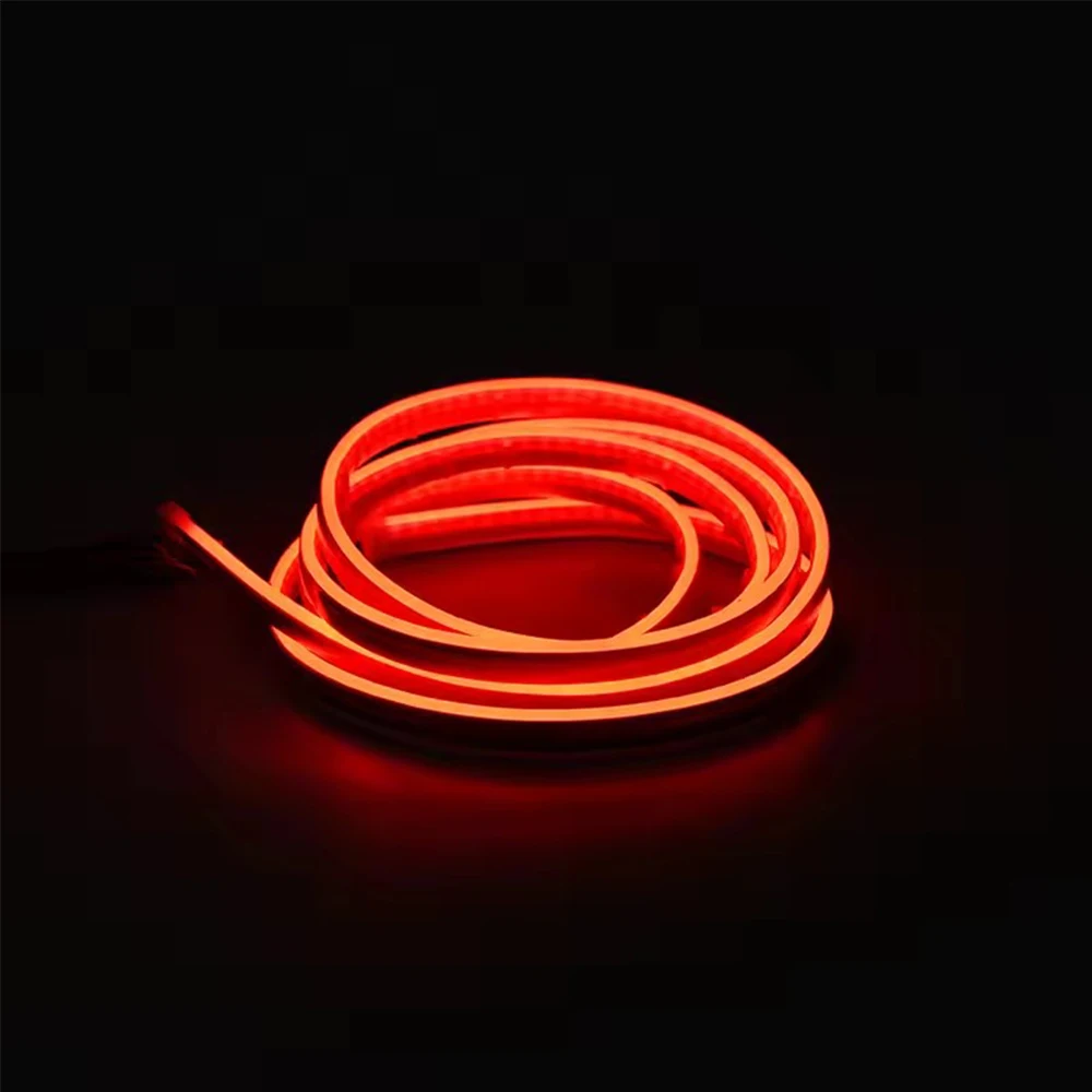 

Супер яркий автомобильный капот дневного света, светодиодная лента, атмосферная подсветка, 12 В, освещение сканирования, украшение, авто окружающая неоновая лампа