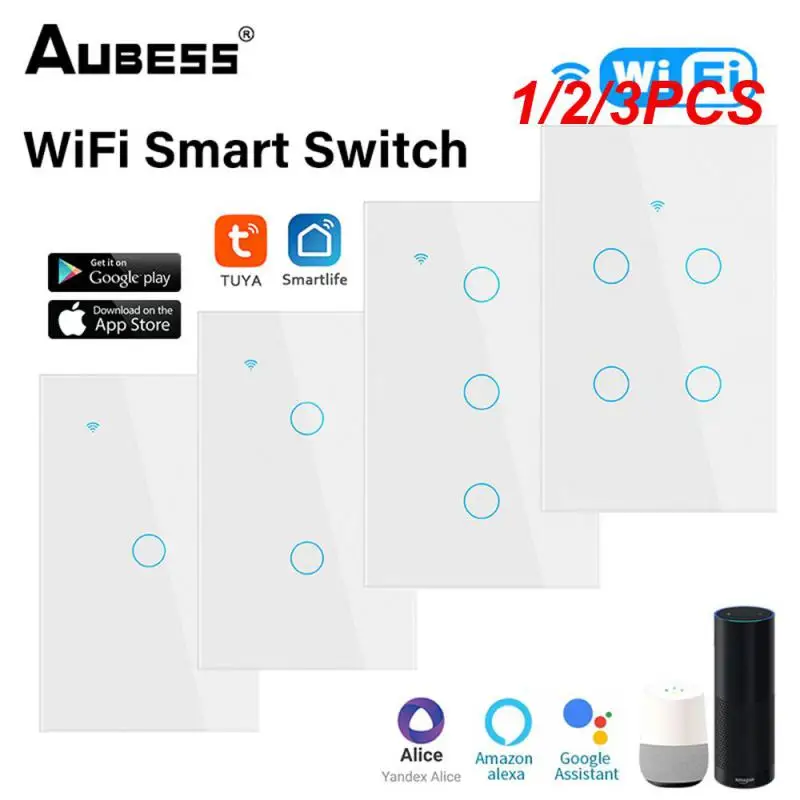 

Умный выключатель Aubess, 1/2/3 шт., с поддержкой Alexa