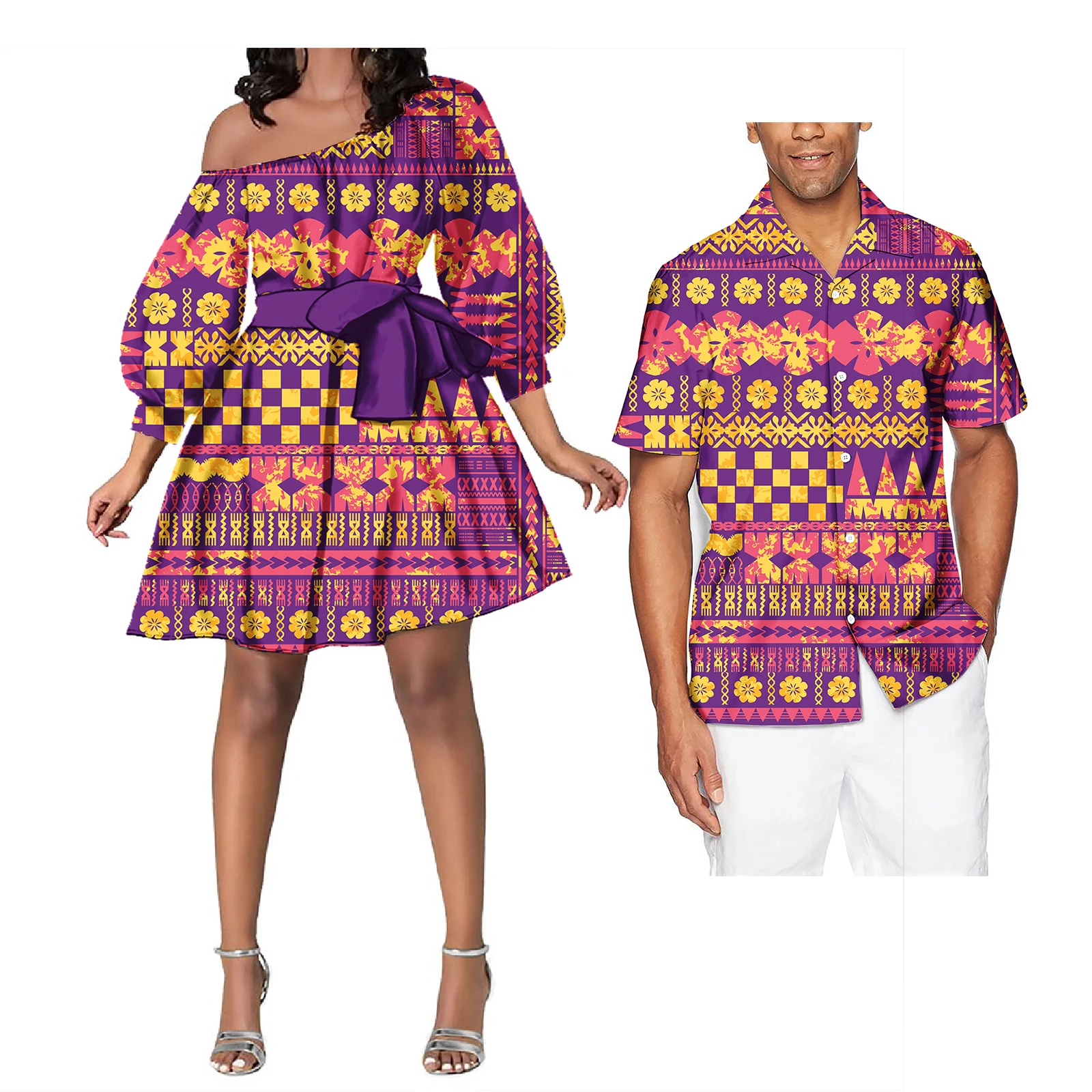 Женское платье с открытыми плечами летний комплект из двух предметов