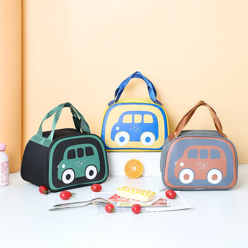 Мультяшная Автомобильная изолированная сумка для еды Bento Ланч-бокс термосумки