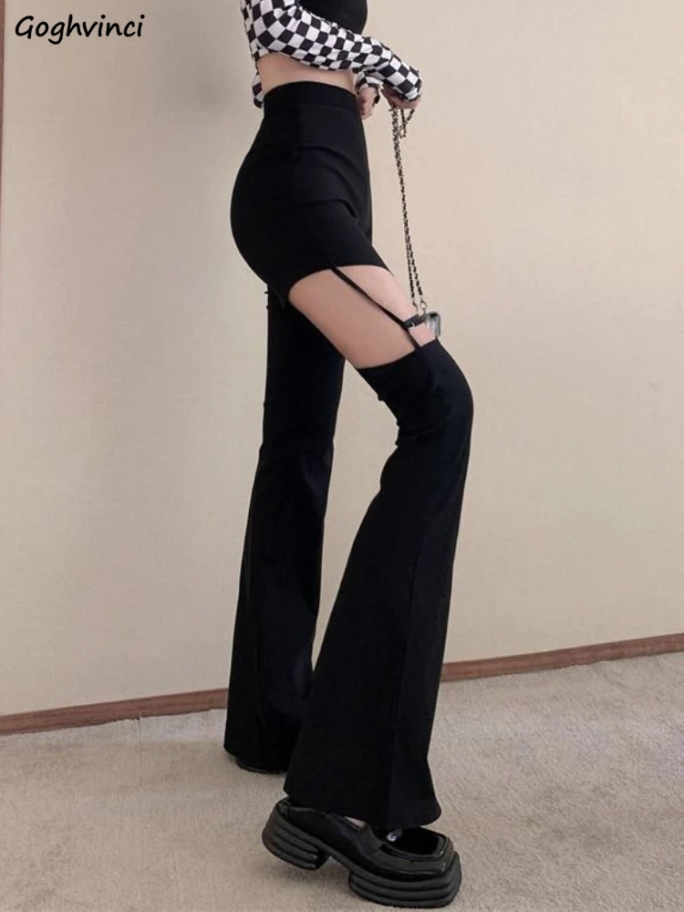 

Брюки женские сексуальные очаровательные ажурные креативные уличные Популярные узкие универсальные для отдыха элегантные в европейском стиле шикарные