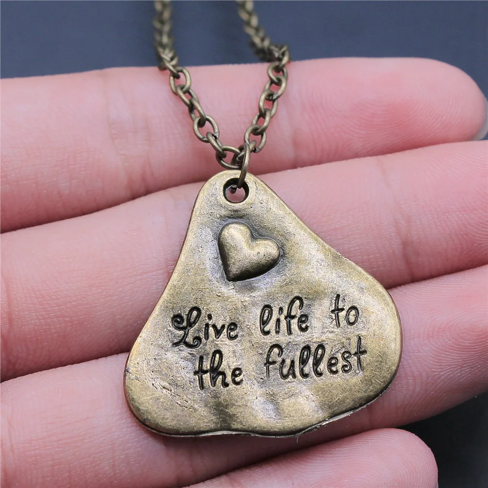 

Винтажное ожерелье с подвеской в античном стиле с бронзовым покрытием размером 34x33 мм для мужчин и женщин, длинная цепочка, ювелирные аксесс...