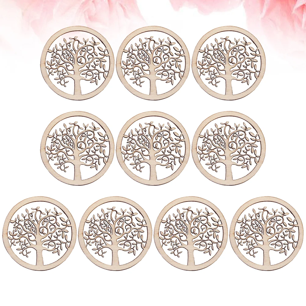 

Wooden Wood Diy Tree Crafts Ornaments Ornament Pieces Unfinished Cutout Embellishments Discs Slices Craft Tag Christmas Material