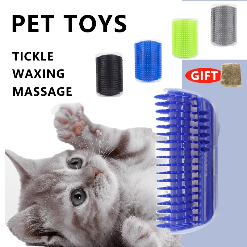 

Cat massage brush Automatic Pet Toys can be removed Corner Table Chair rub itching pet hairbrush cats love it Tickle pet items
