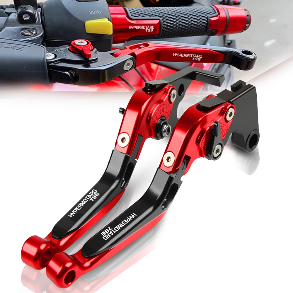 

2010-2012 FOR DUCATI HYPERMOTARD796 HYPERMOTARD 796 Motorcycle CNC Extendable Clutch Brake Levers Adjustable Folding Accessories