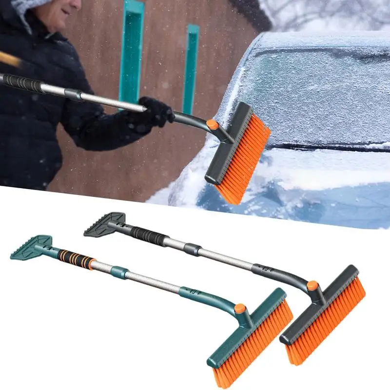 

Universal Snow Brush For Car Comfortable Handle Retractable Snow Brush Wide Application Portable Snow Removal Brush For Vehicles