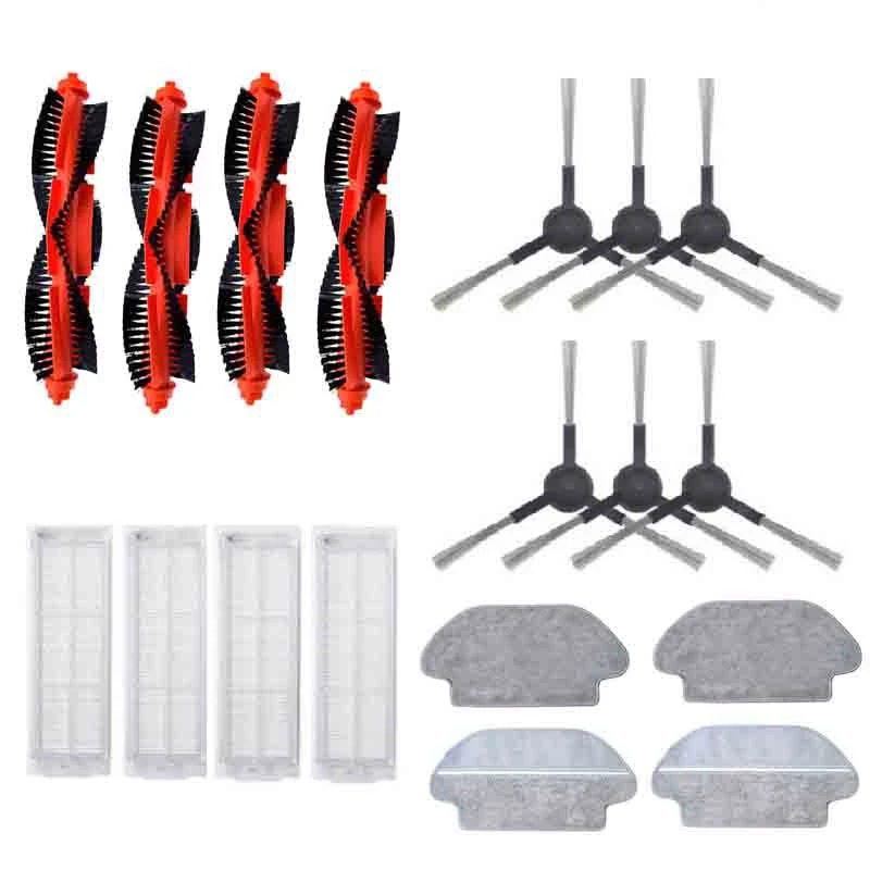 

Набор фильтров Hepa для робота-пылесоса Mijia STYJ02YM, основная и боковая щетки, для подметания и мытья