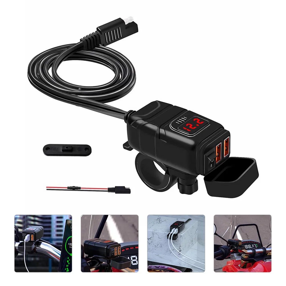 

Bike Accesories Motorcycle Waterproof Motorbike Socket Fast USB Cellphone
