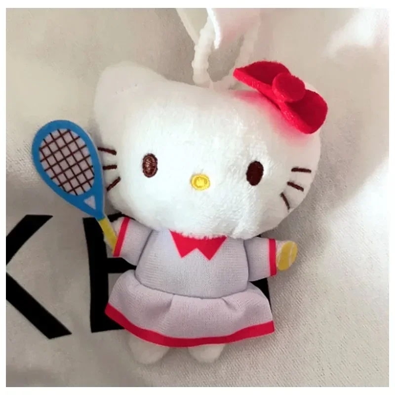 Брелок для ключей Sanrioed с рисунком игры в теннис Hello Kittys