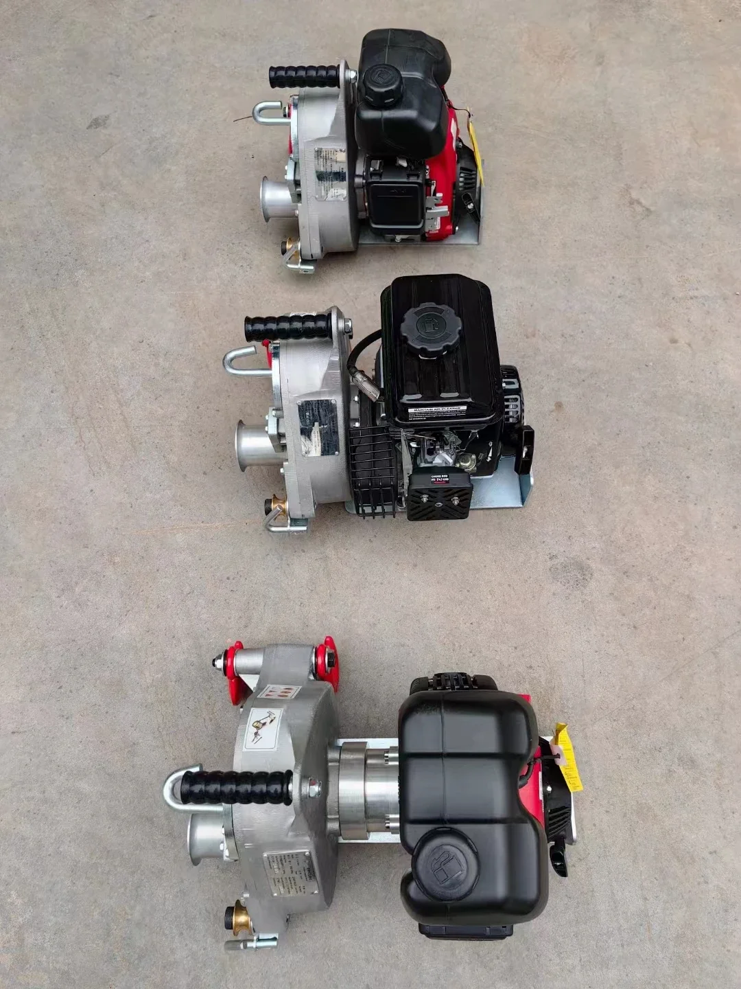 Бензиновая лебедка PCW-5000 двигатель GXH-50 портативный бензиновый приводной трос